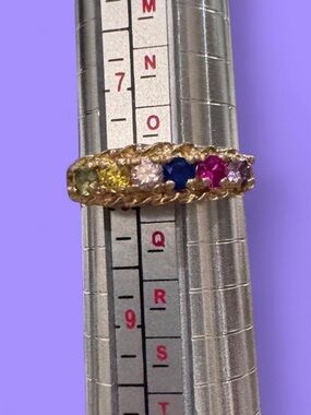 Gold Multi-Color Ring